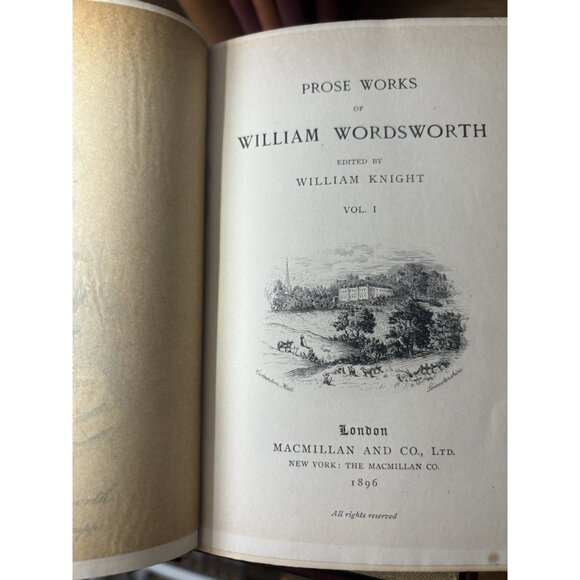 Lot of (13) Old Rare Books Red Brown Hard Cover Worn Aged Antique Wedding Decor - Picture 16 of 16